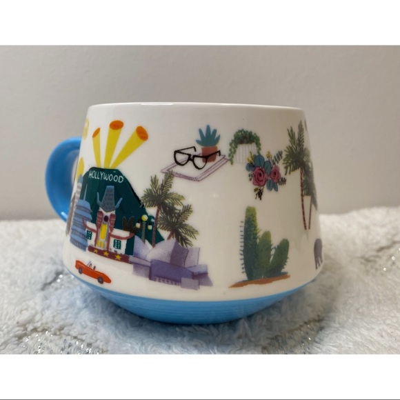 Los Angeles Destination Fine Porcelain Mug - Picture 2 of 2